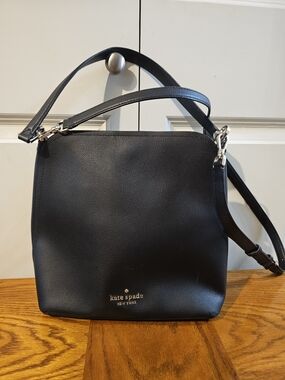 kate spade Black Leather Shoulder Bag